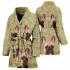 Cute French Bulldog Print Women's Bath Robe