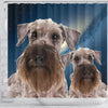 Cesky Terrier Print Shower Curtains