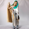 American Eskimo Dog Print Hooded Blanket