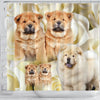 Chow Chow Print Shower Curtains