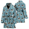 Lovely Alaskan Malamute Dog Pattern Print Women's Bath Robe