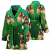 Society Finch Bird Print Women's Bath Robe