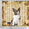 Lovely Cardigan Welsh Corgi Print Shower Curtains