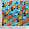 Platy Fish Print Shower Curtains