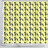 Chinese Crested Dog Pattern Print Shower Curtains