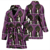 Spanish Water Dog Print Women's Bath Robe