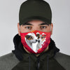 Jack Russell Terrier On Pink Print Face Mask