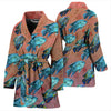 Jack Dempsey Fish Print Women's Bath Robe