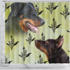 Beauceron Dog Print Shower Curtain