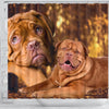 Dogue De Bordeaux Print Shower Curtains