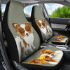 Cute Papillon Dog Print Car Seat Covers