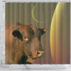 Senepol Cattle (Cow) Print Shower Curtain