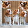 Cavalier King Charles Spaniel Print Shower Curtain