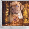 Bordeaux Mastiff Print Shower Curtains