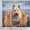 Lovely Australian Terrier Print Shower Curtains