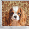 Cavalier King Charles Spaniel Print Shower Curtains