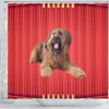 Briard Dog Print Shower Curtain