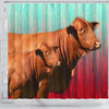 Beefmaster Cattle (Cow) Print Shower Curtain