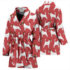 Russell Terrier Dog Pattern Print Women's Bath Robe