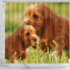 Cocker Spaniel Cute Puppy Print Shower Curtains