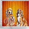 English Cocker Spaniel Print Shower Curtain