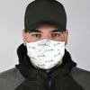 Swordfish Patterns Print Face Mask