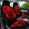 Red Betta Fish Print Car Seat Covers