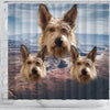 Cute Berger Picard Print Shower Curtains