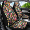 Airedale Terrier Dog Floral Print Car Seat Covers