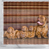 Bordeaux Mastiff Print Shower Curtains