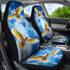 SalmonCrested Cockatoo Print Car Seat Covers