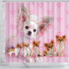 Chihuahua Print Shower Curtains