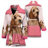 Cute Cockapoo Dog Print Women's Bath Robe