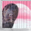 Bouvier des Flandres Puppy Print Shower Curtain