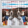 English Springer Spaniel Print Shower Curtain