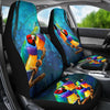 Gouldian Finch Bird Print Car Seat Covers