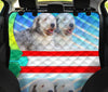 Cute Old English Sheepdog Print Pet Seat Covers