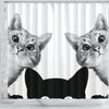 Cute Cats Print Shower Curtain