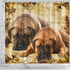 Bullmastiff Print Shower Curtains