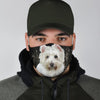 Lovely West Highland White Terrier Print Face Mask