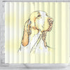 Bracco Italiano Dog Print Shower Curtain