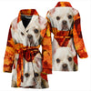 Lovely French Bulldog Print Women's Bath Robe