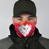 Persian Cat On Heart Print Face Mask- Limited Edition