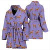 Irish Terrier Dog Pattern Print Women's Bath Robe