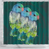 Parrotlets Parrot Print Shower Curtains