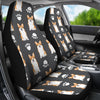 Pembroke Welsh Corgi With Paws Print Car Seat Covers