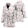 Butterfly Pattern Print Women's Bath Robe