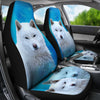 Amazing Hokkaido Dog Print Car Seat Covers