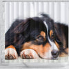 Australian Shepherd Dog Print Shower Curtains