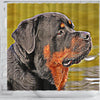 Rottweiler Dog Art Print Shower Curtains